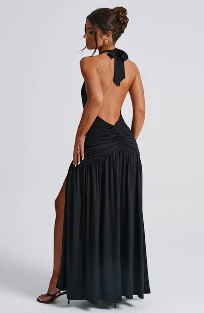 Plisseekleid mit Schlitz