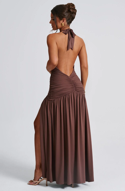 Plisseekleid mit Schlitz